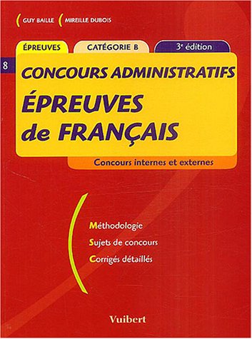 Concours administratifs épreuves de français