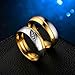 Tianyi Stainless Steel Band Ring Promise Ring Valentine Love Couples Wedding Engagement for Men Size 10