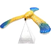 Balance Bird Prop, Clear Triangle Stand Classic Gravity Balancing Eagle, Stable Anti-Fall Clear Gravity Principle Demo for Science Teaching