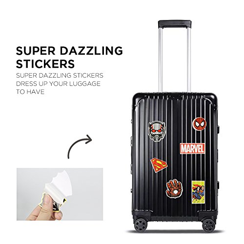 Cartoon Stickers, Echeer Superheros PVC Waterproof Stickers for Decorate Laptop, Notebooks, Car, Bicycle, Skateboards, Luggage etc (50PCS No-Duplicate Stickers Pack) (Pack-A) - Thumbnail 4