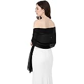 ADLABLD Chiffon Shawls and Wraps for Evening Dresses Soft Scarf Elegant Wedding Shawl Wraps Bridal Scarve for Women