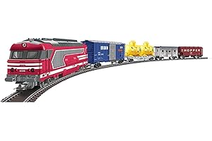 YounggDiy HO Scale 0-4-0 Retro Steam Train Set, Locomotive Retro Train with Electric Speed Control - Complete Model Railway K