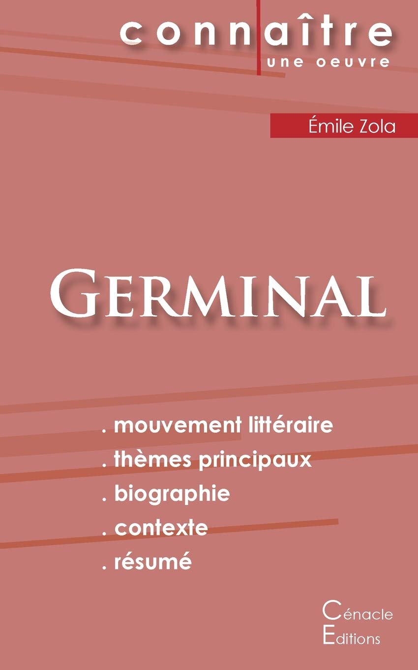 Amazon Fr Fiche De Lecture Germinal De Emile Zola Analyse Litteraire De Reference Et Resume Complet Zola Emile Livres