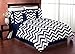 Sweet Jojo Designs Navy Blue and White Chevron ZigZag Lamp Shade