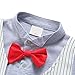 Baby Boy Rompers  Toddler Short Sleeve Tuxedo Suit Set Infant Outfit Onesie White 70 3-6 Month