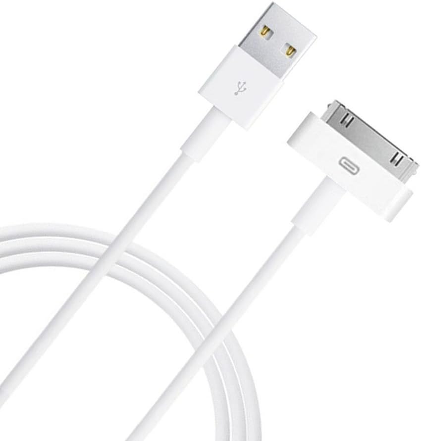 30 Pin Cable, USB Charging and Sync Dock Connector Data Cable for iPhone 4/ 4S, iPhone 3G/ 3GS, iPad 1/2 / 3, iPod Touch, iPod Nano-6FT