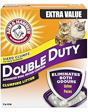 ARM & HAMMER Double Duty Cat Litter, Advanced Dual Odour Control, 18-kg