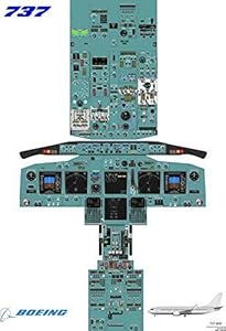 Boeing 737-800 Cockpit Poster - Digital download: Amazon.co.uk: Office
