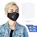 Dust mask with breathing valve - face mask for dust, pollen, smoke, woodworking and more - 5 replacement filters PM 2.5