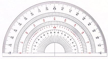 Amazon Co Jp ドラパス 半円分度器15cm アクリル製 16 504 180度 文房具 オフィス用品