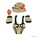 chinatera Infant Newborn Girl Boy Fishing Photo Prop Handmade Crochet Knitted Fisherman Outfits Clothes Set Fish Hat + Fish+Shoes+ Diaper (0-2M) (Fisher Man, 0-2 M)