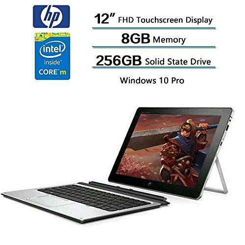 HP Elite X2 1012 G1 Detachable 2-in-1 Business Tablet Laptop – 12″ FHD IPS Touchscreen (1920×1280), Intel Core m5-6Y54, 256GB SSD, 8GB RAM, Windows 10 Pro (Renewed)