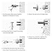 Hoooh Matte Black Toilet Paper Holder SUS304 Stainless Steel Bathroom Lavatory Paper Towel Dispenser Wall Mount, C100L12-BK
