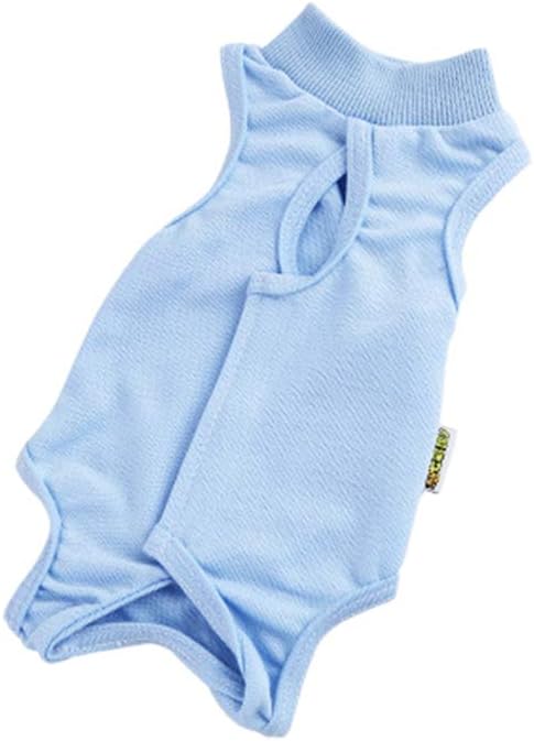 UKCOCO Bodysuit for Cats, After Operation Carrying, Weaning Keep Warm Recovery Suit for Cats and Dogs Pets (Blue)