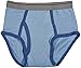 Trimfit Boys Soft 100% Cotton Tagless Briefs (8-Pack) Navy/Grey