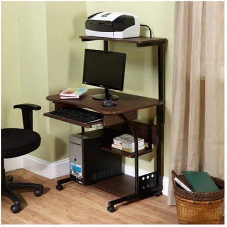Mobile Computer Tower with Shelf /color:,Espresso/Model: 50163BLK (Espresso)
