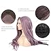 EEWIGS Synthetic Purple 13×4 Lace Front Wig cosplay wig Pre Plucked L part wigs Long Wave Wigs Heat Resistant Fiber Hair for Women (24inch/purple)