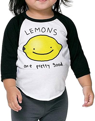 Mgguanqu Lemons Are Pretty Good Unisex 3/4 Sleeve Raglan Rat Fink T-shirt 3 Toddler