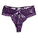 YiZYiF Men's Floral Lace Criss-Crossing Back Briefs Sissy Pouch Mooning Panties Purple Medium(Waist 26.0-40.0