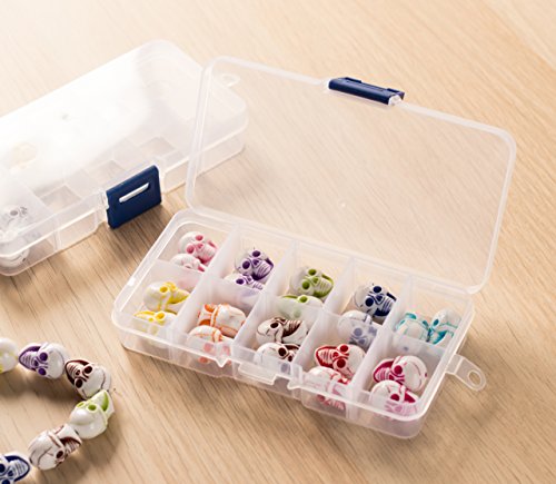 1 Clear+Jewelry+Box+Adjustable+Compartments