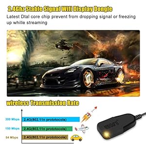 Dongle Display Wireless, Adattatore Wireless Display HDMI,1080P HD WiFi Display Dongle Ricevitore Supporto Miracast… - immagine 4
