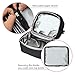 Dual Compartment Insulated lunch Bag, Double Deck Reusable Insulated Lunch Tote Bag for Adult with Removable Divider for Work,Office,School,Picnic,Camping(6 Cans)