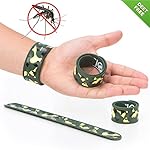 Slap Mosquito Repellent Bracelet by TantiQ - 1 Month Protection - Safe, Natural Pest Control - DEET Free Indoor or Outdoor Insect Control - Kid Safe Insect Repellant - Waterproof, Adjustable Design