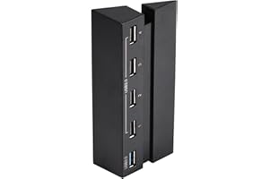 fosa High Speed 5-Port USB Hub 2.0 & 3.0 Expansion Hub Controller Adapter for Game Console