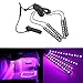 Car Interior Lights,LED Car Interior,Waterproof,Interior Atmosphere Neon Lights Strip for Car 36LED 4pcs (Pink)