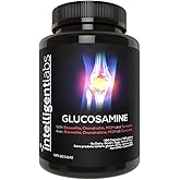 Triple Strength Glucosamine Sulfate Complex 1500mg, With Boswellia, Chondroitin, MSM and Turmeric