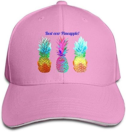 Nnklnksdd Best Ever Pineapple Black Baseball Cap, Adjustable Spire Trucker Cap.