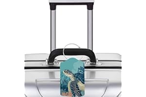 2 Pack Luggage Tag 2.83 x 4.53 Inch Travel Bag Identifier with Colorful Butterfly and Rose Design Durable Suitcase Accessory 