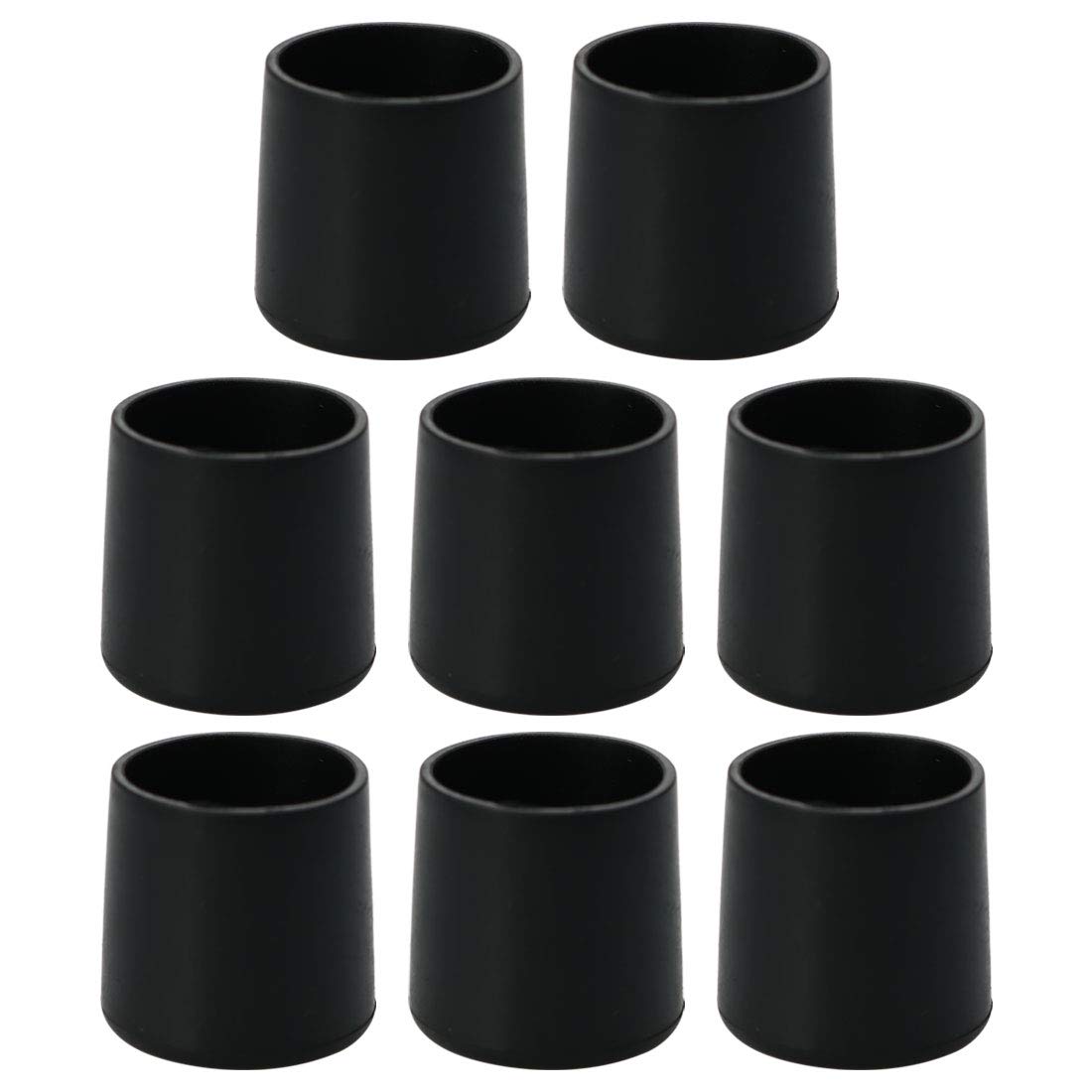 sourcingmap PVC Leg Cap Tip Cup Feet Cover 20mm 0.79" Inner Dia 8pcs Floor Protector Moisture Resistant for Furniture Chair Desk