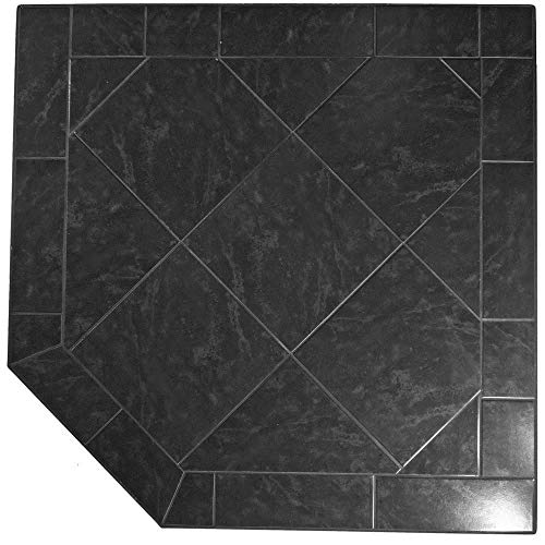 Dreffco 54" x 54" Marengo Woodstove or Pellet Stove Protective Corner Hearth Pad