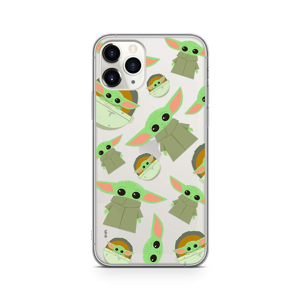 ERT GROUP Original and officially licensed Star Wars The Child case for iPhone 11 PRO, optimal for the shape of the smartphone, Protective Silicone case, partially transparent