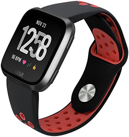 Sport Silicone Replacement Breathable Adjustable Strap Bands Fitb Versa Smart Fitness Watch Women Men Kid