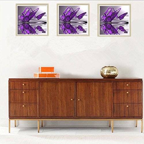Lowprofile Butterfly Flowers Diamond Embroidery 5D Diamond DIY Painting Cross Stitch Crafts - Thumbnail 3