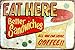 ERLOOD Eat Here Best Sandwiches Specials All You Can Drink Coffee Vintage Tin Sign Wall Decor 20 X 30 Cm
