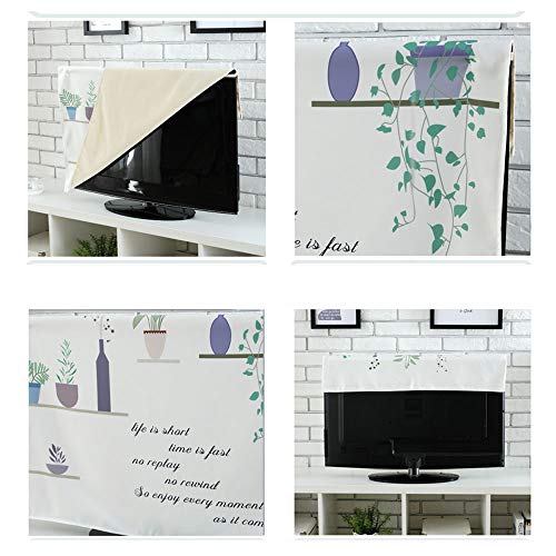 Safari 70" TV Cover,Illustration of Native Ethnic Icons and Traditional Ceremonial African Mask Zebra,Display Protector Dustproof Silky Smooth Antistatic Dust Cover