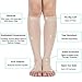 MGANG® 20-30 mmHg Compression Stocking for Men and Women, Medical Compression Socks, Knee High Length, Open Toe, for DVT, Varicose Veins, Relief Shin Splints, Edema, Beige Large