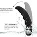 Electric Vibrator Magic Wand Massager – Double Use G Spot Sex Toy Stimulator Neck Massager with Dual Vibrations (Head and Tail) 17 Vibration Patterns – Lyps Massage Wand (black)