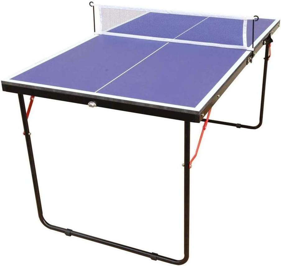 KL KLB Sport Table Tennis Table Midsize Foldable & Portable Ping Pong Table Set with Net and 2 Ping Pong Paddles for Indoor Outdoor Game : Sports & Outdoors