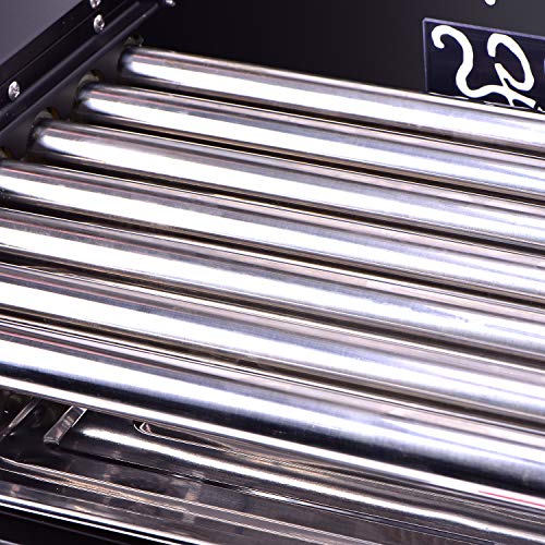 Commercial Electric 18 Hot Dog 7 Roller Grill Cooker Machine 1350Watt - Thumbnail 7