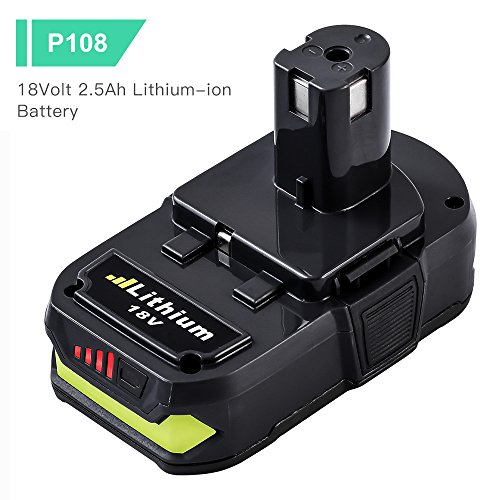 Dosctt 2 Pack 2.5Ah P102 Battery for Ryobi 18V One Plus Lithium Battery One+ Compact 18 Volt Power Cordless Tools P103 P105 P107 P108 P109 P122