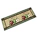 Apple Kitchen Rugs Non Slip Kitchen Mat Extra Long Floor Rugs for Kitchen Jacquard Bathroom Carpet Printed Area Rugs,18 x 47 Inches