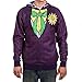 DC Comics Joker Face Costume Hoodie- XLarge Purple