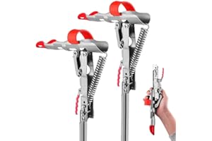 LBW Automatic Spring Fishing Rod Holder for Ground Bank Fishing Pole Holder Hook Setter Adjustable High Sensitivity Stainless Steel Spring Loaded Rod Holder for Fishing