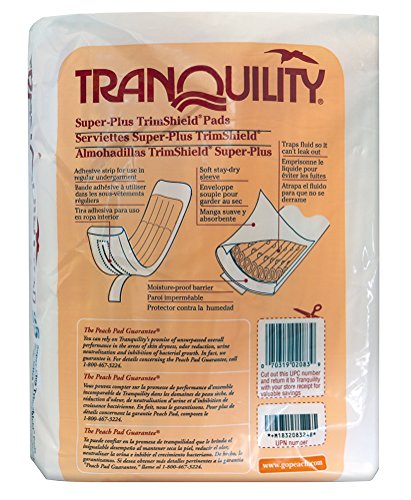 Tranquility TrimShield Adult Incontinence Pads for Men or Women - Super-Plus - 125 ct - Thumbnail 2