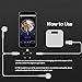 for iPhone Headphone Adapter Jack Adaptor for iPhone8/8Plus/7/7Plus/X/XS max/XR 4 in 1 Charger Cable Jack Dongle Earphone Convertor Connecter AUX & Audio Accessories,Fast Car Adapter Splitters,Blackthumb 3