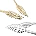 Waist Belt, ISWEES 2 Pieces Metal Leaves Waistband Elastic Stretch Waist Strap Cummerbund - Golden and Silver
